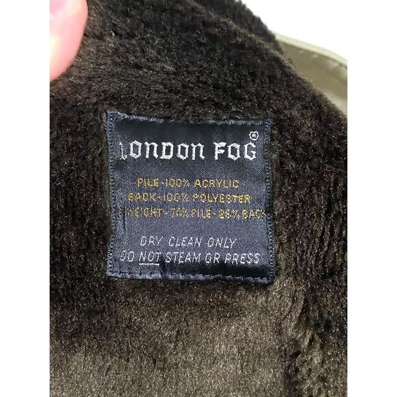 Vintage London Fog Maincoats Raincoat Heavy Lined Trench Coat Mens Size 42R - Picture 5 of 8